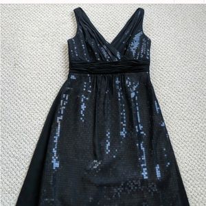 Ann Taylor black formal sequence dress